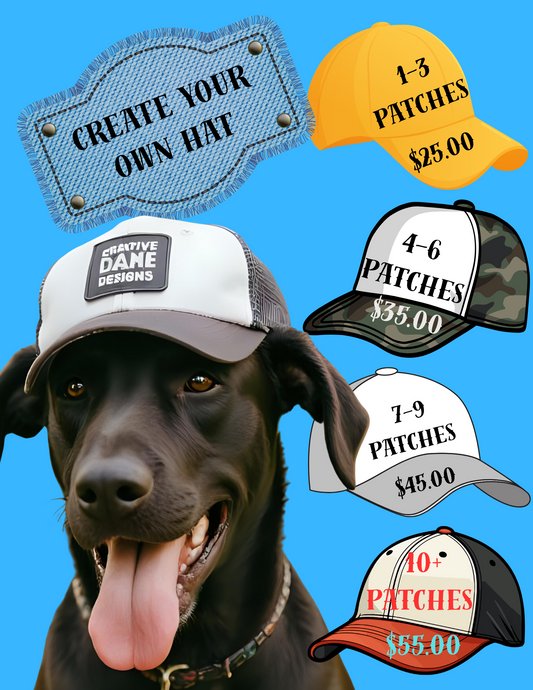 TikTok Live Customized patch hat - Price Varies by number of patches