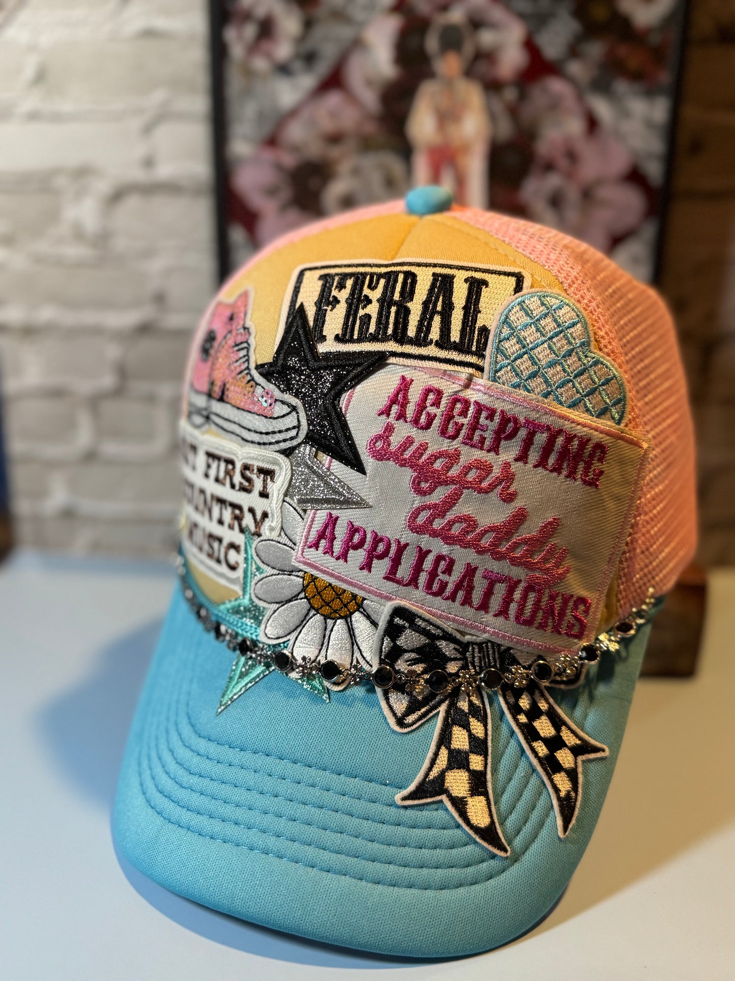 TikTok Live Customized patch hat - Price Varies by number of patches